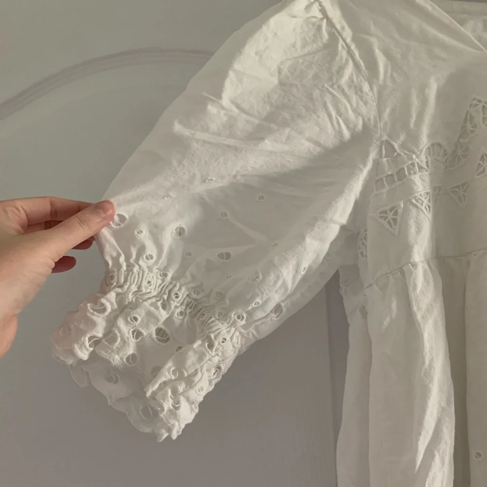 Anthropologie Audrina Eyelet Mini Dress - Picture 6 of 14
